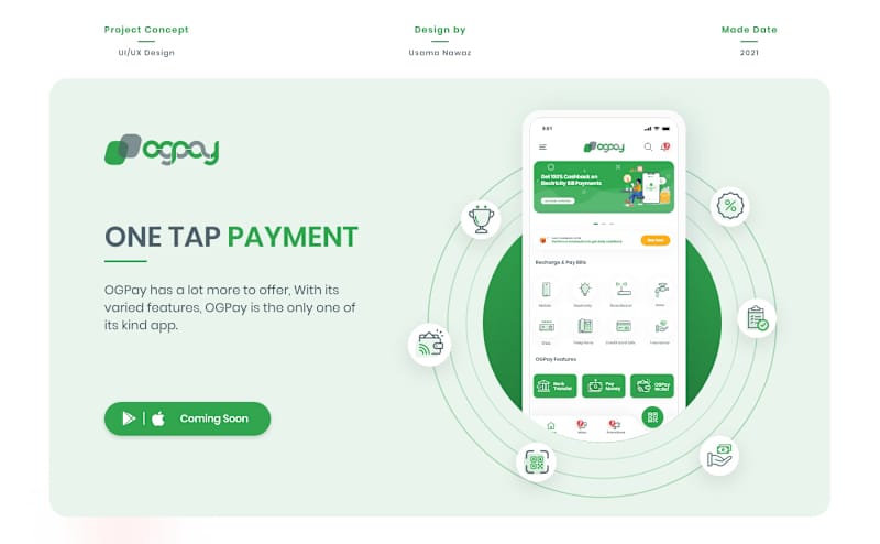 Cover image for Online Payment App Design | OGPAY | UI/UX Design on Behance