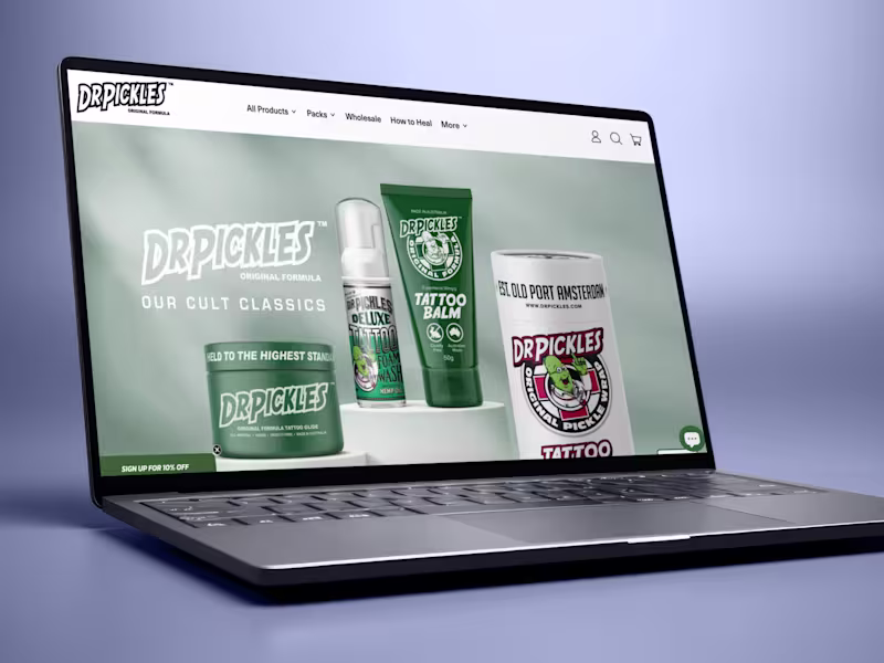 Cover image for Dr. Pickles: Dr Pickles Tattoo Aftercare & Lifestyle Products!