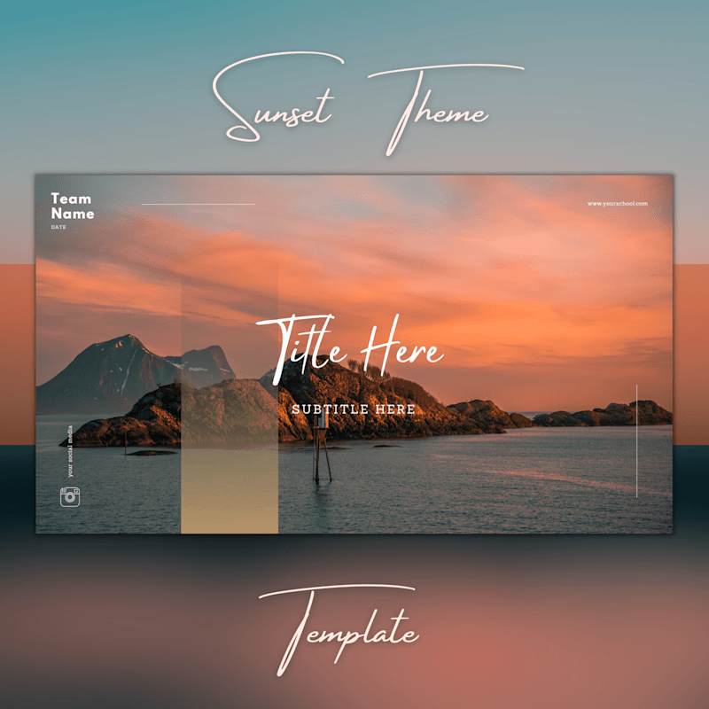 Cover image for Minimalist Sunset-Themed PowerPoint Presentation