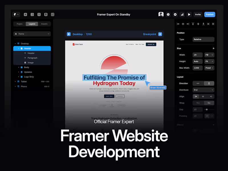 Cover image for Framer Website Developement