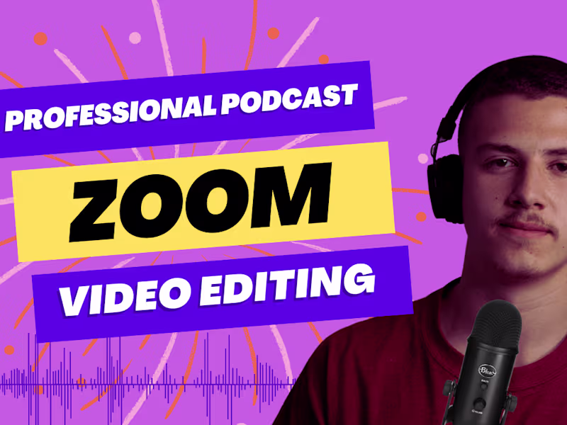 Cover image for I will edit zoom videos, podcast, meeting, webinars