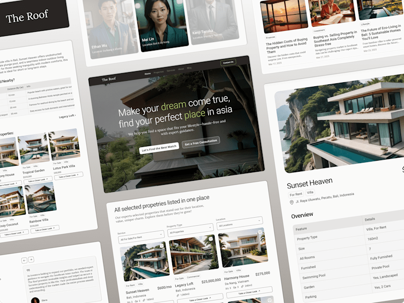Cover image for The Roof - Real Estate Website Framer Template