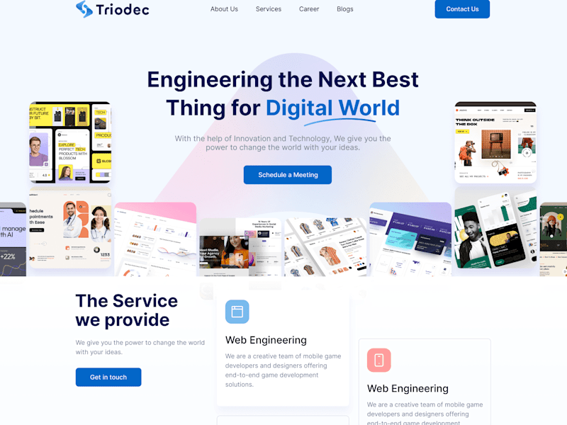 Cover image for Triodec - Design a Website for a tech agency