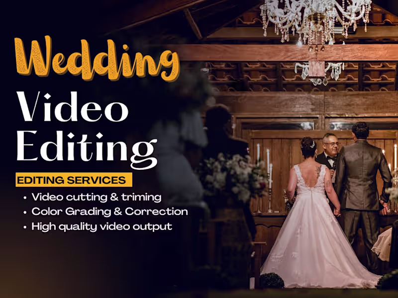 Cover image for Full Cinematic Wedding Story Editing