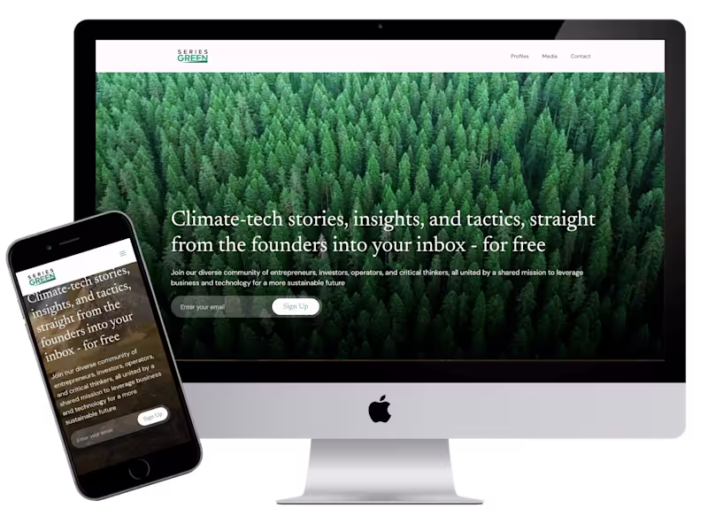 Cover image for Webflow Design for series.green