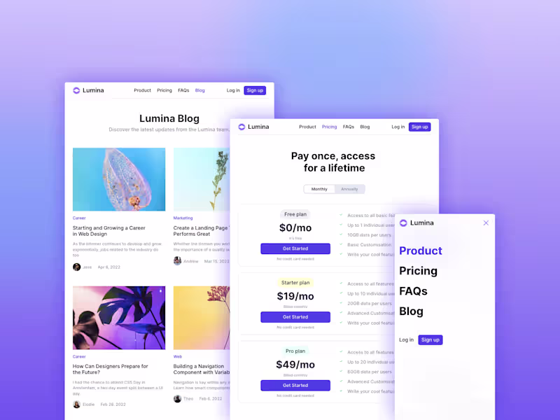 Cover image for Lumina - Website