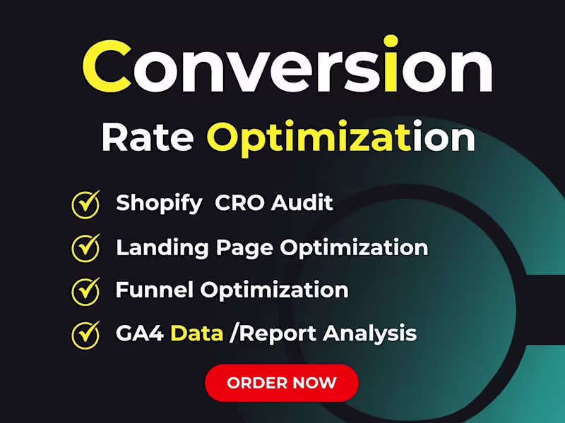 Cover image for Conversion Rate Optimization, CRO, Shopify CRO Audit