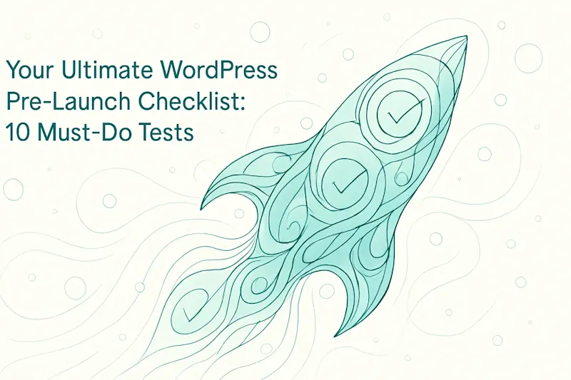 Cover image for Your Ultimate WordPress Pre-Launch Checklist: 10 Must-Do Tests