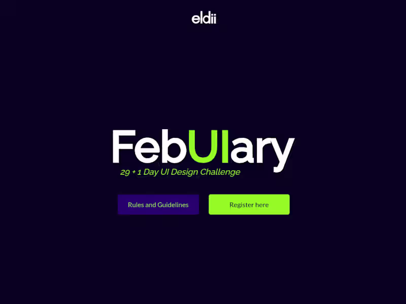 Cover image for FebUIary Landing Page