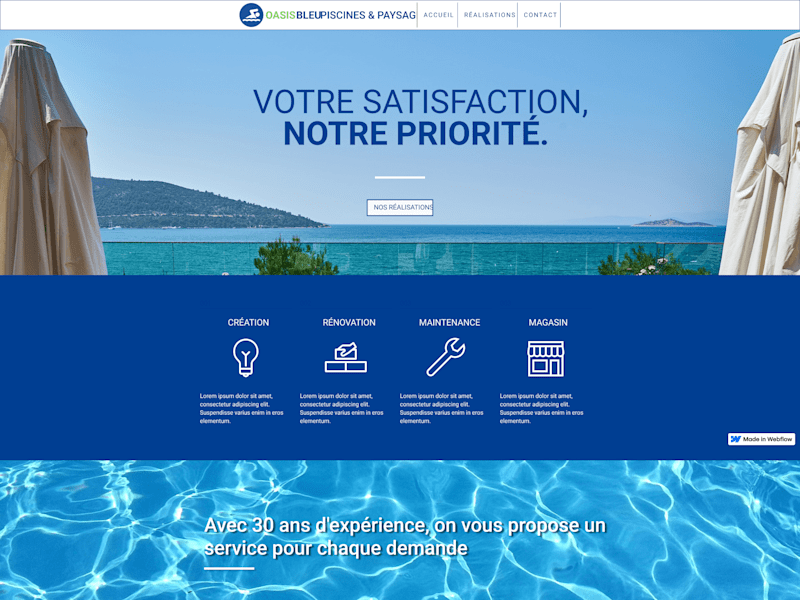 Cover image for Oasis Bleu - Pool Specialist