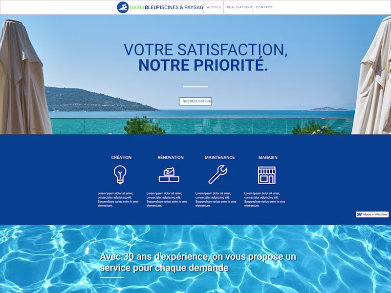 Cover image for Oasis Bleu - Pool Specialist