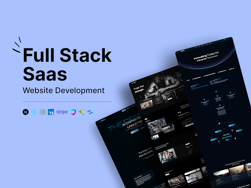 Cover image for Full Stack SaaS website development using Next.js and Node.js