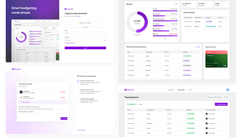 Cover image for Spendly Budgeting Web App