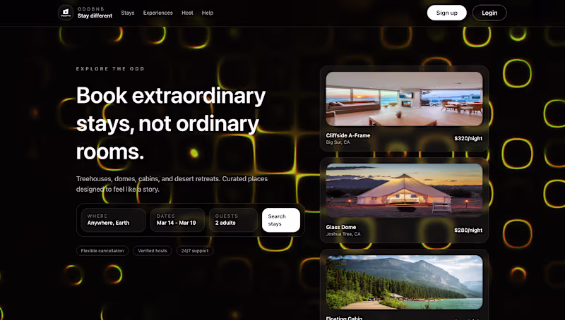 Cover image for OddBnb play on AirBnb