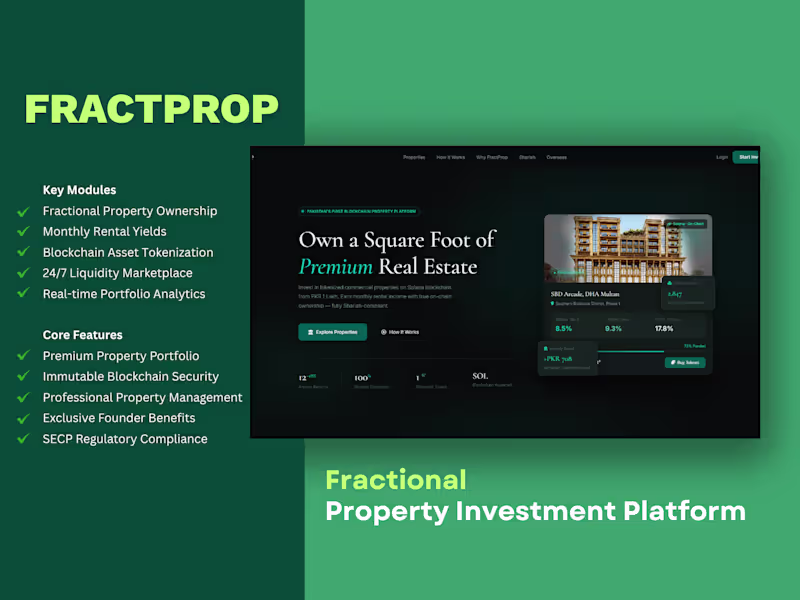 Cover image for FractProp — Fractional Property Investment