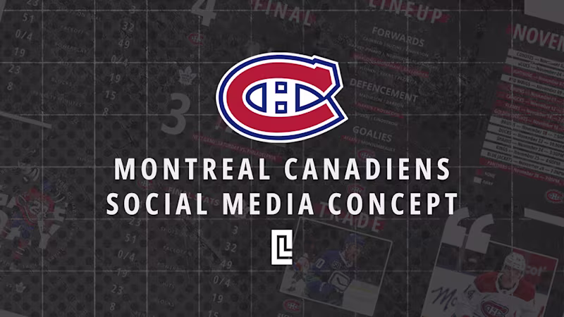 Cover image for Montreal Canadiens Social Media Concept