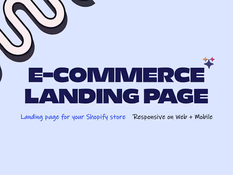 Cover image for Pagedeck eCommerce Landing Page