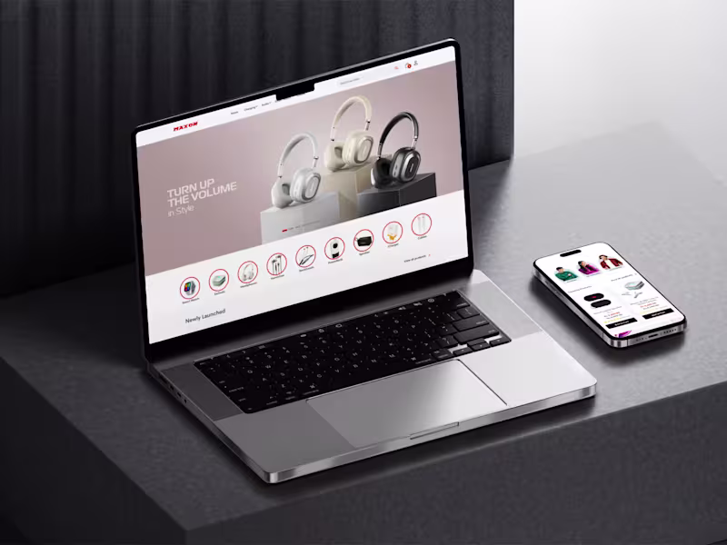Cover image for Maxon Shopify Store | Complete E-commerce Design & Development