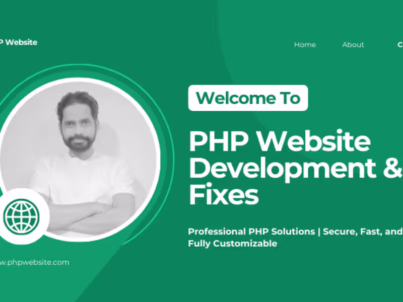 Cover image for I will develop, customize or fix your PHP website professionally