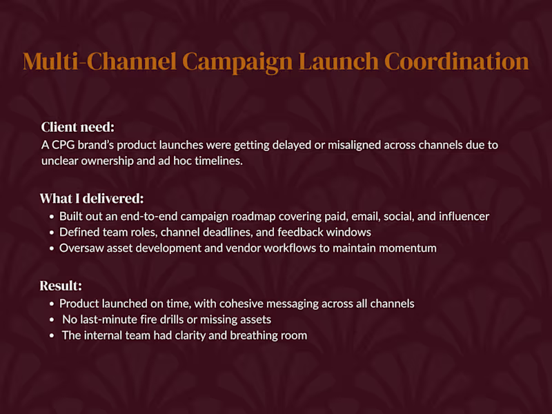 Cover image for Multi-Channel Campaign Launch Coordination