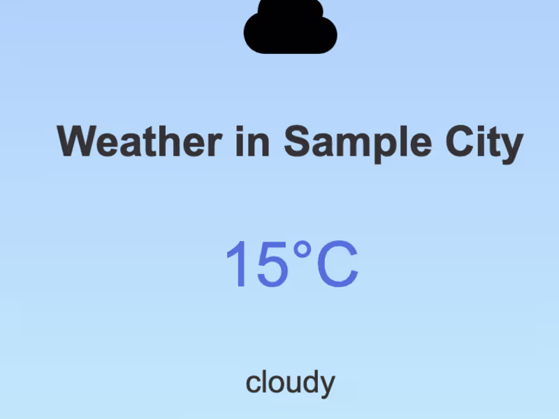 Cover image for Basic weather application