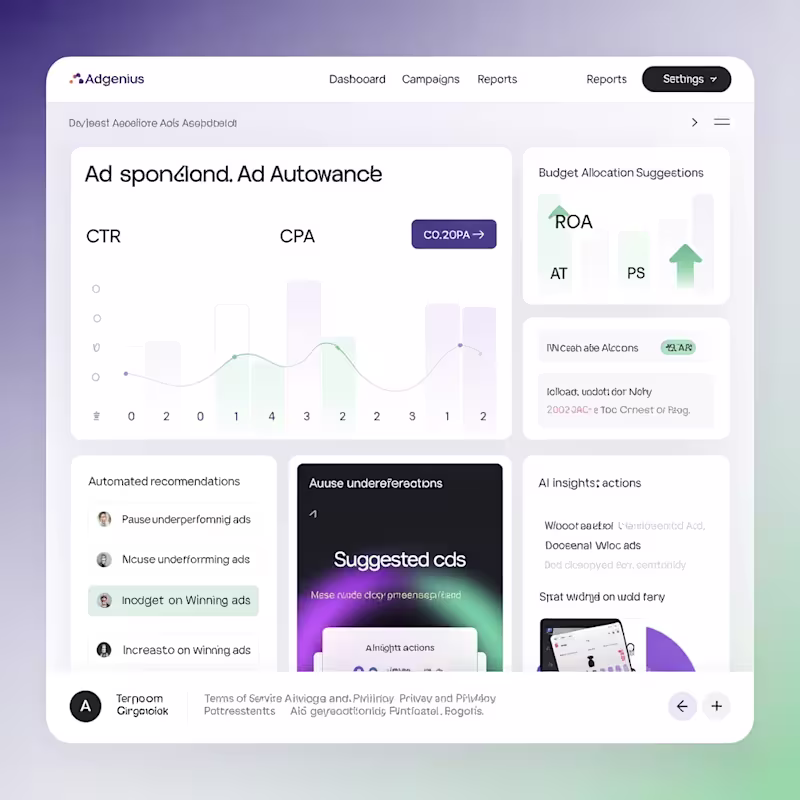 Cover image for AdGenius – AI-Powered Meta Ads Automation Platform This proj...