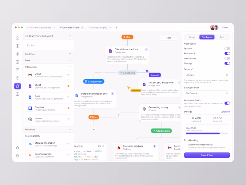 Cover image for Workflow Automation Dashboard | Dashboard