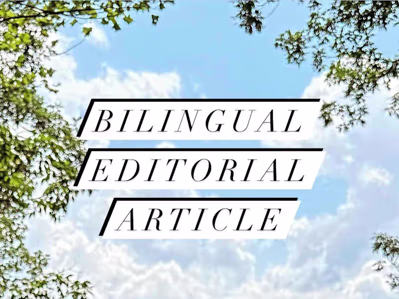 Cover image for Bilingual Editorial Article