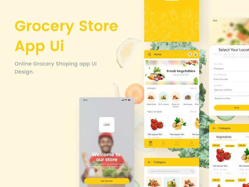 Cover image for Grocery Store App Design