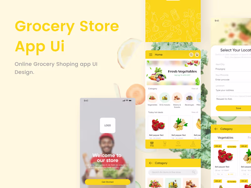 Cover image for Grocery Store App Design