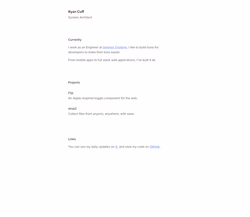 Cover image for Simple Portfolio Website