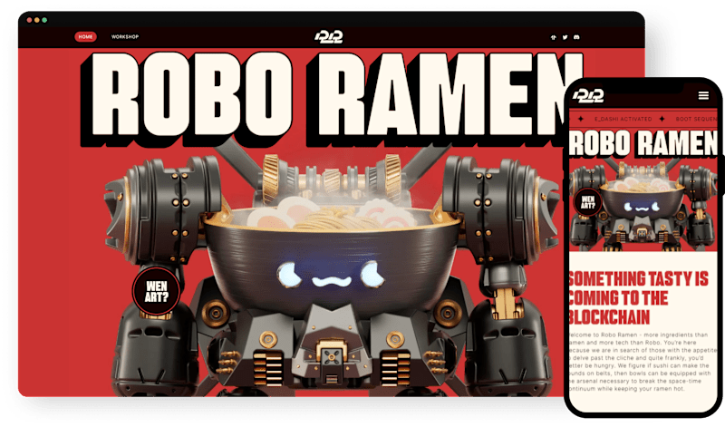 Cover image for Robo Ramen Website