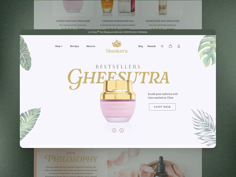 Cover image for Shankara: Visual Refresh for a Skincare Ayuurvedic Brand