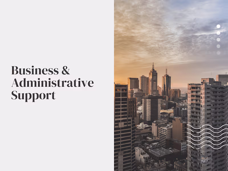 Cover image for Business & Administrative Support 