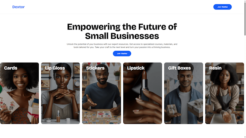Cover image for Dextor App Waiting List Landing Page