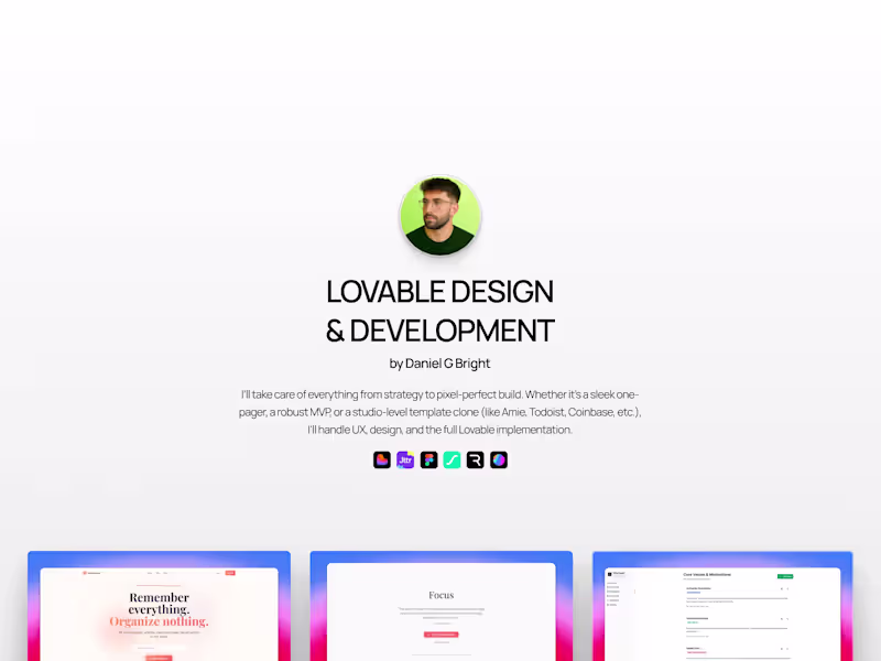 Cover image for Lovable • Design & Development