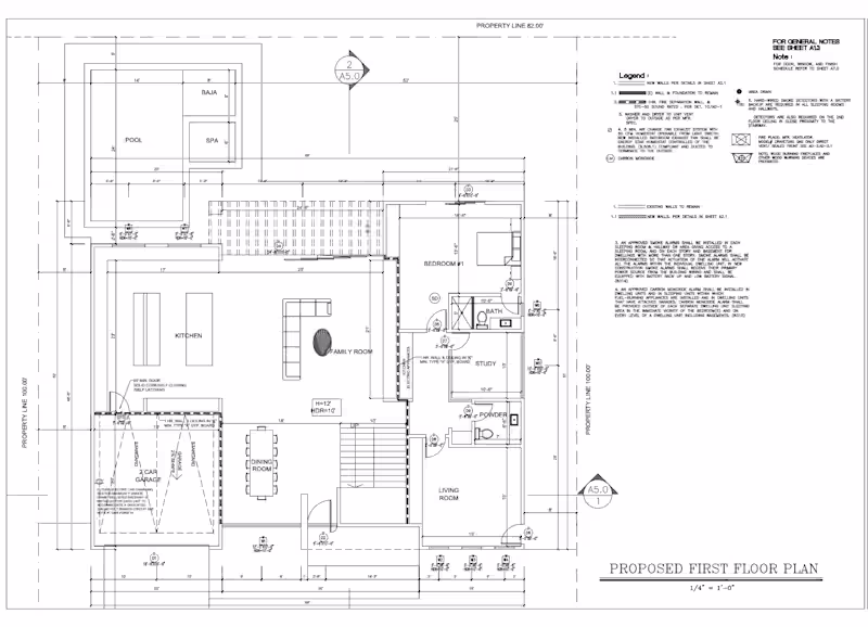 Cover image for Architectural drawings including floor plans,