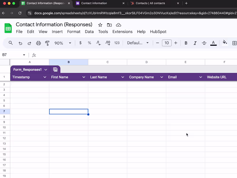 Cover image for HubSpot integration with Google Sheets and Google Form