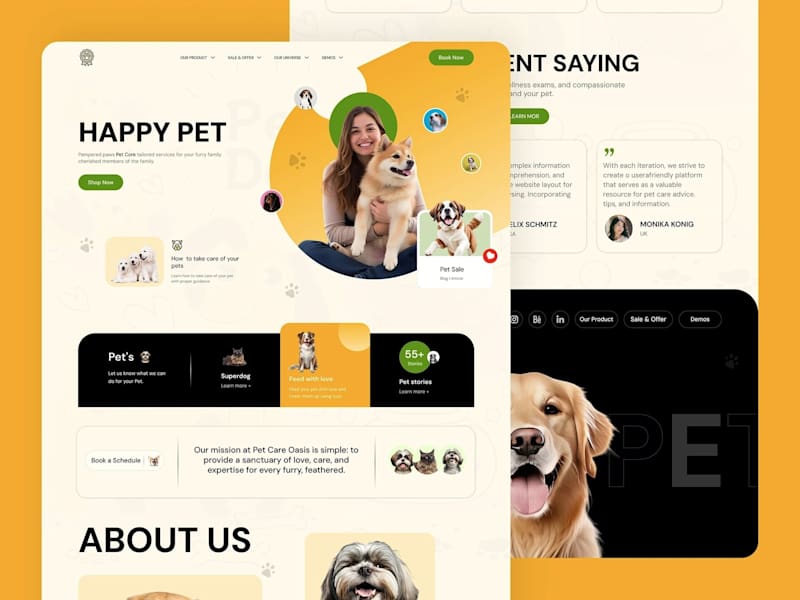 Cover image for Pet Care Ecommerce Web Design