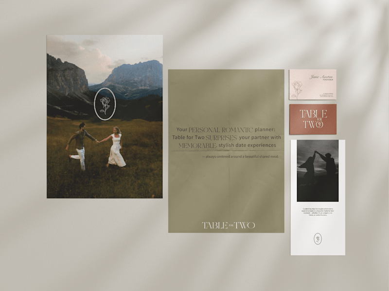 Cover image for Table for Two | Visual Identity, Branding, Mockup Design