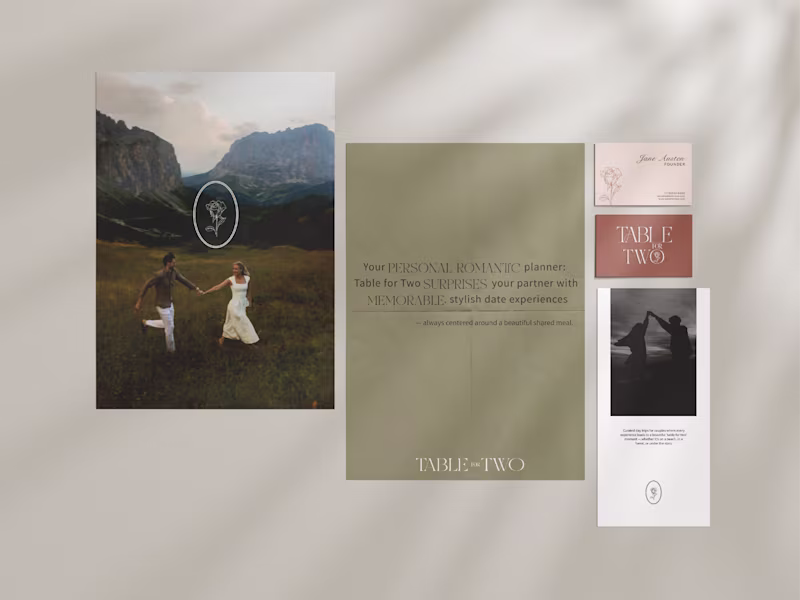 Cover image for Table for Two | Visual Identity, Branding, Mockup Design