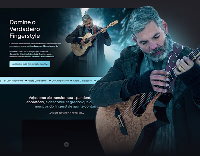 Cover image for Landing Page - Guitar Teacher 