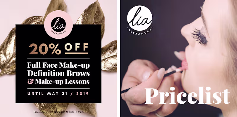 Cover image for Lia Alexandra. Makeup Artist