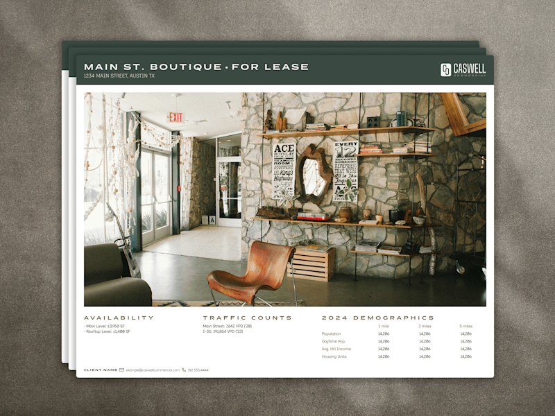 Cover image for Caswell Commercial | Property Flyer Template 