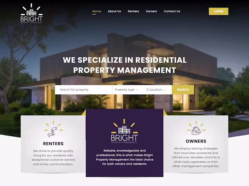 Cover image for Website For Residential Property Management