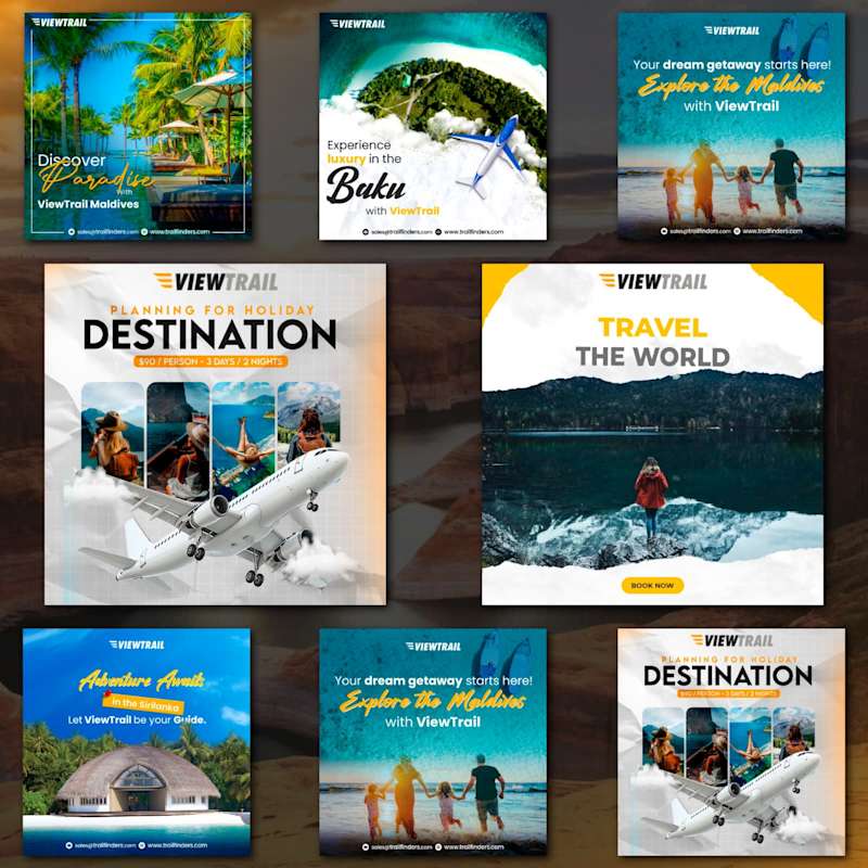 Cover image for ViewTrail Travel Campaign – Instagram Ads