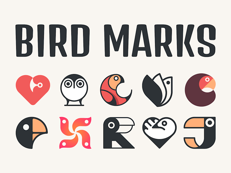 Cover image for Geometric Bird Marks
