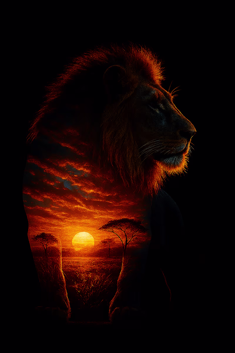 Cover image for Lion Composite: Digital Illustration Advanced digital illust...
