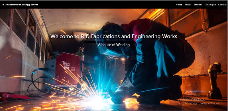 Cover image for R D Fabrication & Engineering Works | Web Development