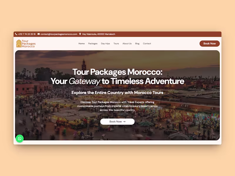 Cover image for TourPackagesMorocco – Bespoke Morocco Tours